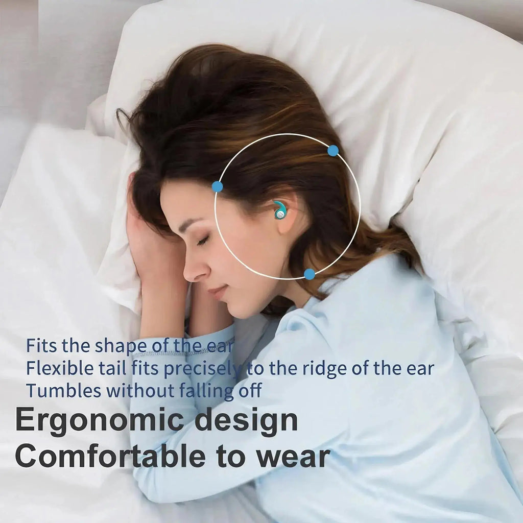 1Pair Noise Canceling Ear Plugs Soft Silicone Comfort Waterproof Ear Plugs Ear Protection Reusable For Swimming Sleeping Earplug Zpaxo