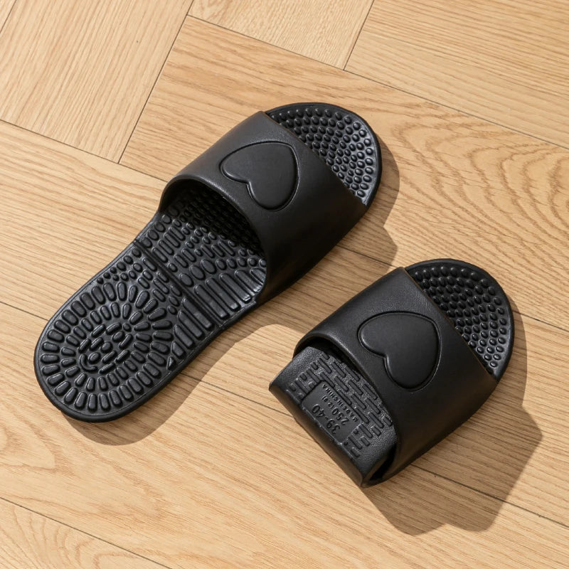 Portable Slippers Indoor Use EVA Lightweight Foldable Travel Hotel Zpaxo black 39-40