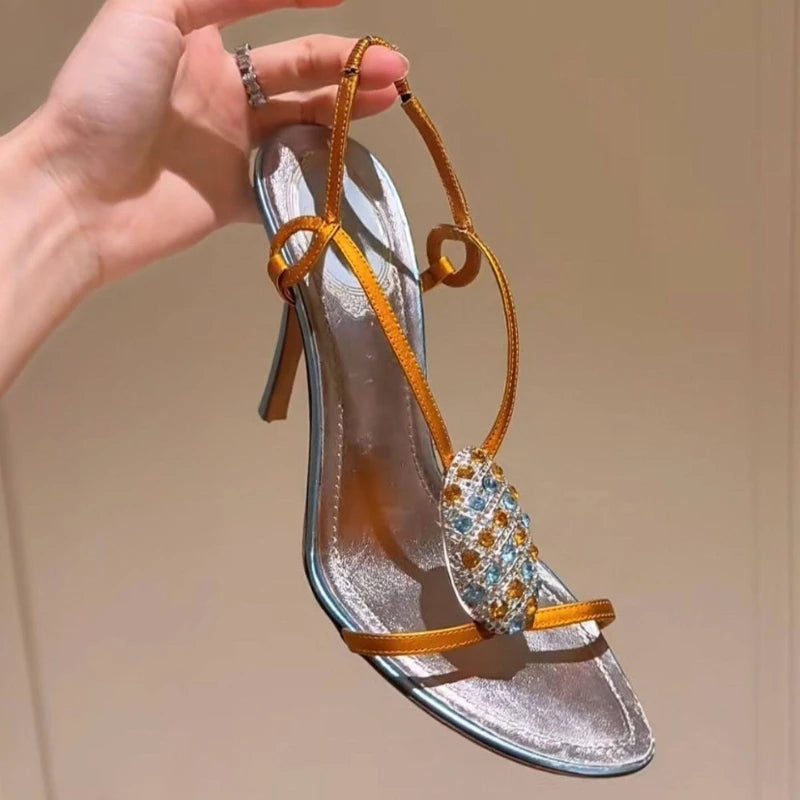 Women's Hollow Out Breathable Fish Mouth Open Toe Thin Heel Sandals Zpaxo