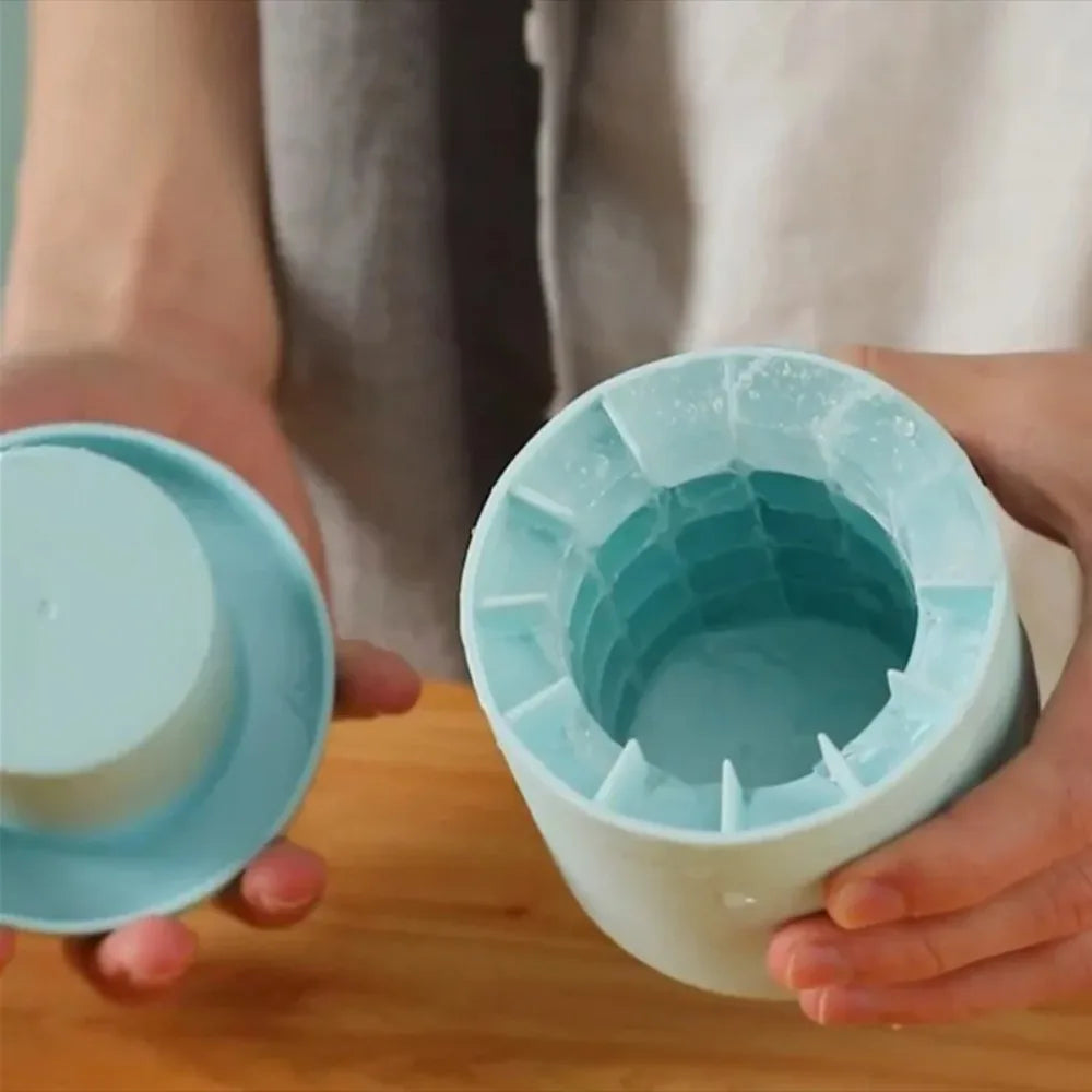 Silicone Ice Cube Mold Crushed Bucket Summer Homemade DIY Zpaxo