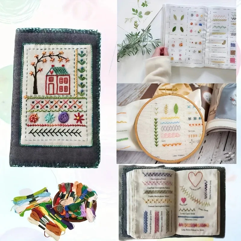 Embroidery Books Stitch DIY Sewing