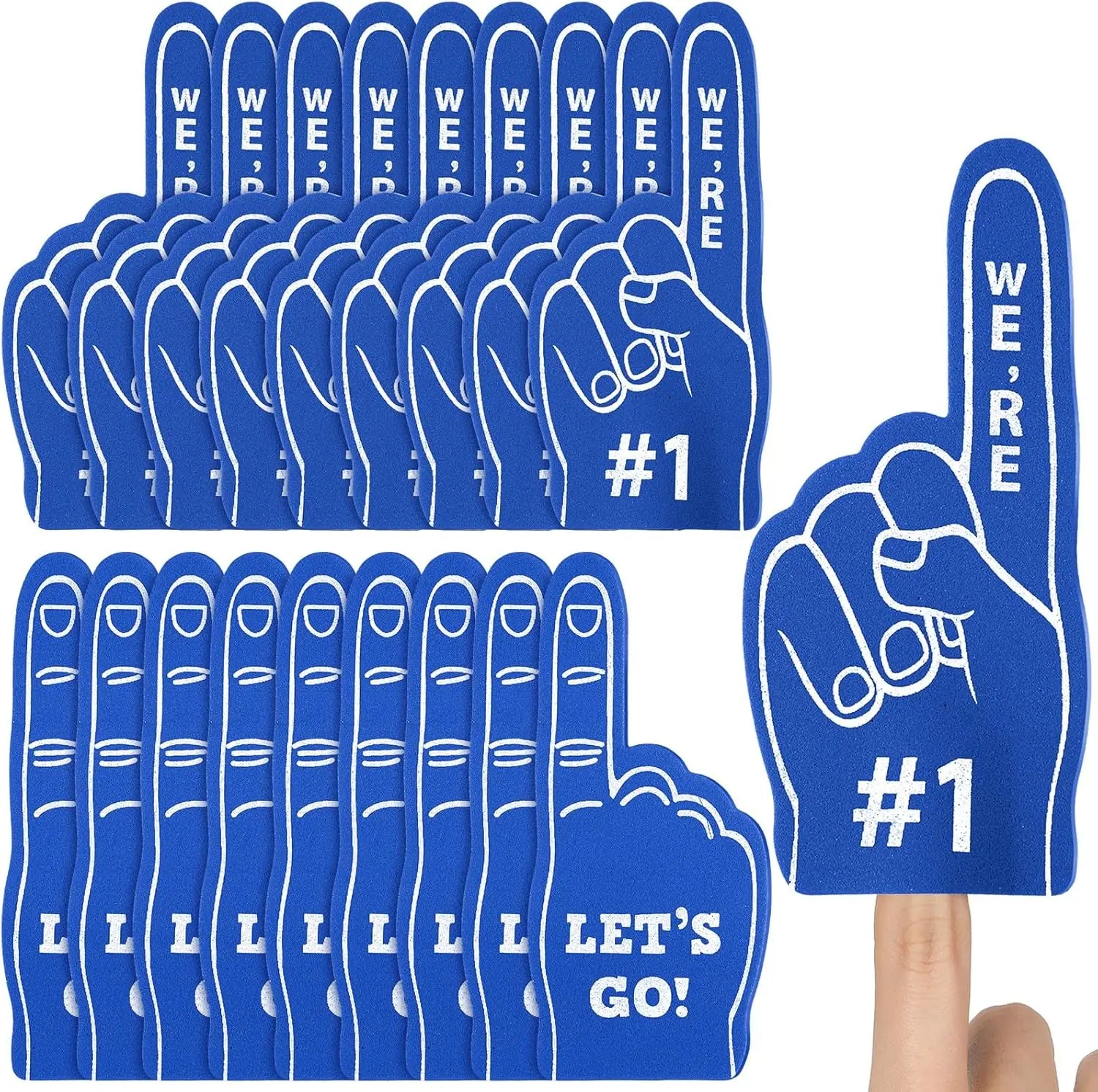 Mini Foam Finger Fan Props We're 1 Sports Themed Party Supplies Zpaxo