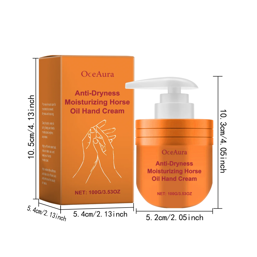 OceAura Horse Oil Hand Cream – Moisturizing Anti-Crack 100g Horse Oil Hand Cream Zpaxo