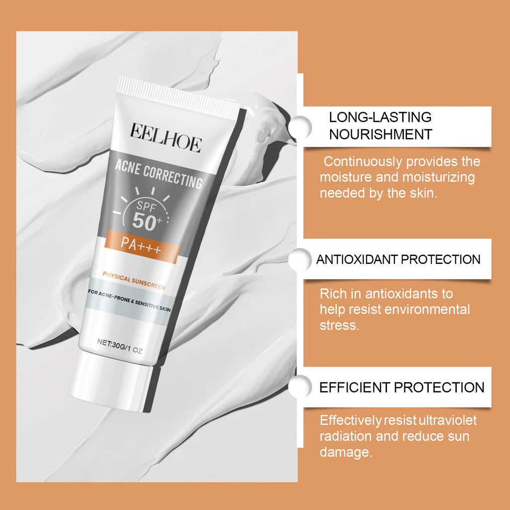 Deep Hydration Sunscreen Cream SPF 50+ UV Whitening Cream Korean Moisturizing Skin Care Tool for All Skin Type Cosmetics 30g Zpaxo