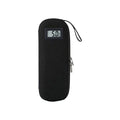 Outdoor Protable Insulin Cooler Bag Insulin Vial Protector Thermometer Display Insulin Vial Storage Case Waterproof Storage Bag Zpaxo A black