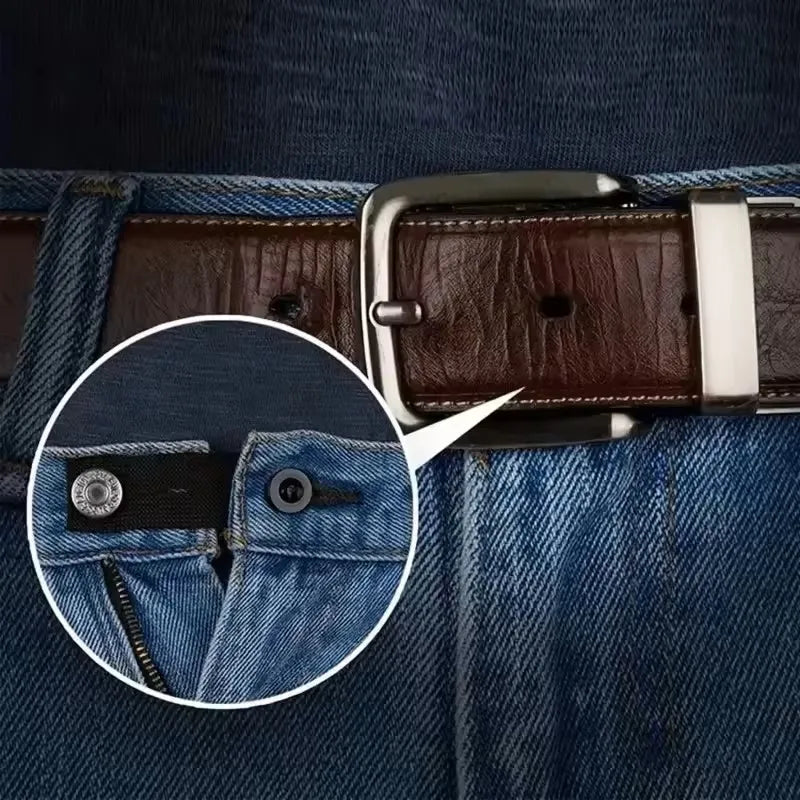 Pant Extender Belt Unisex Waist Band Tight Trousers Jeans Skirts Maternity Button Hooks Garment DIY Sewing Supplies Zpaxo