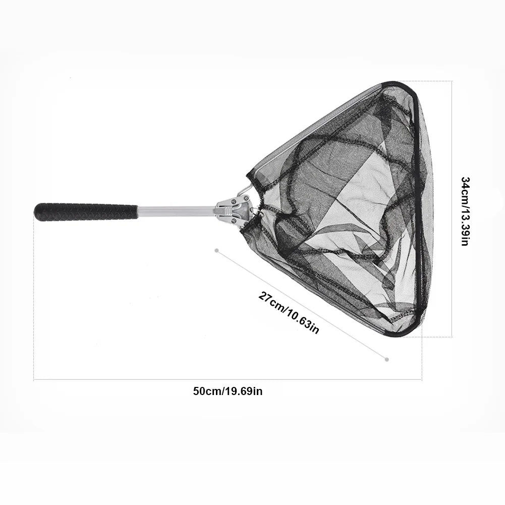 Folding Fishing Net Aluminium Alloy Trout Fly Catch Release Zpaxo