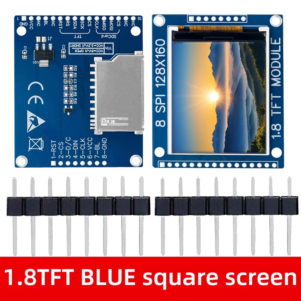 Arduino Raspberry Pi Ready TFT LCD Display 128x160 ST7735 ST7735S SPI Zpaxo square screen 1pc