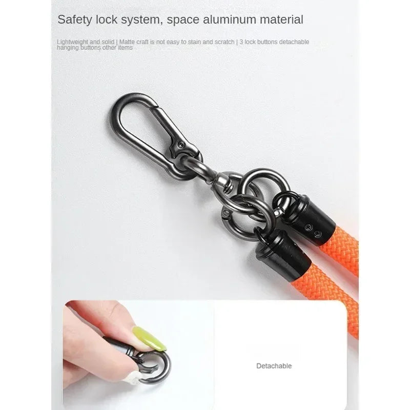 8MMx120CM Bold Long Mobile Phone Lanyard Universal Crossbody Hanging Zpaxo