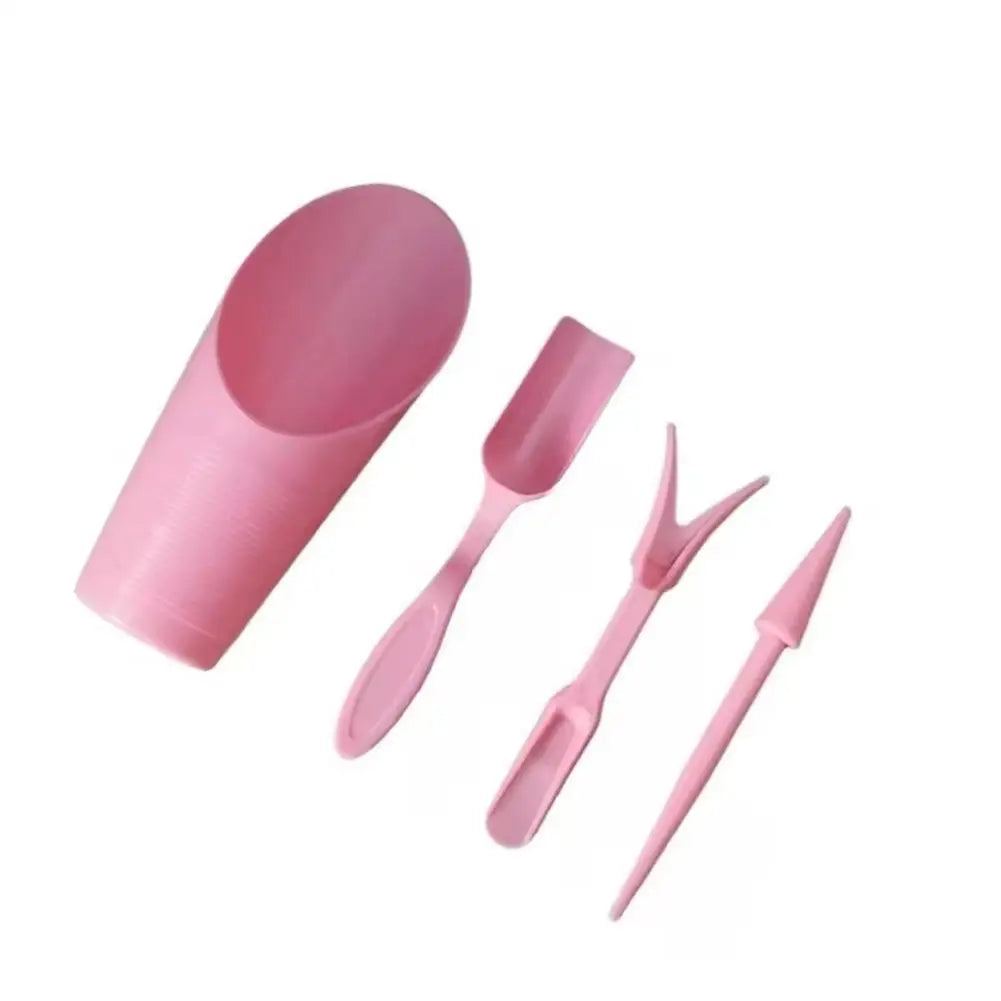 4-Piece Mini Garden Tool Set for Succulents & Potted Plants Mini Garden Tool Set Zpaxo pink