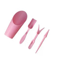 4-Piece Mini Garden Tool Set for Succulents & Potted Plants Mini Garden Tool Set Zpaxo pink