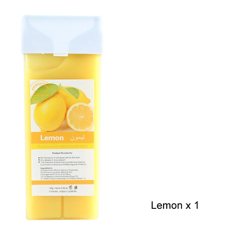 2026 New Hair Removal Wax Refill Soft Wax Roller for Roll-On Depilatory Body Hair Removal Tool 1/3/6Pcs Options Zpaxo 072-Lemon