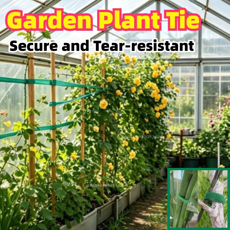 Self-adhesive Plant Hoop Tomato Tied Gardening Tools and Planting Supplies Green Flexible Bendy Garden Support Wire Cable Tie Zpaxo