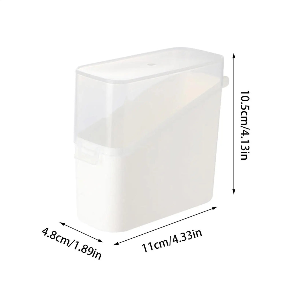 Lid Sliced Cheese Container Mini Storage Box Swabs Dental Floss Tea