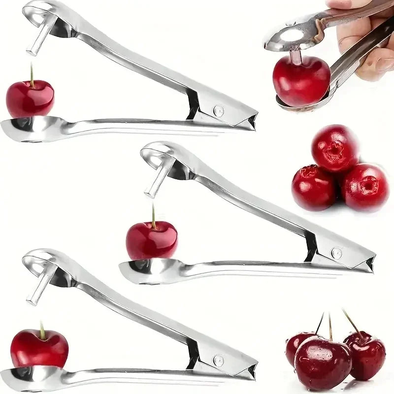 Stainless Steel Cherry & Jujube Pitter Corer | Kitchen Fruit Tool Fruit Pitter Corer Zpaxo