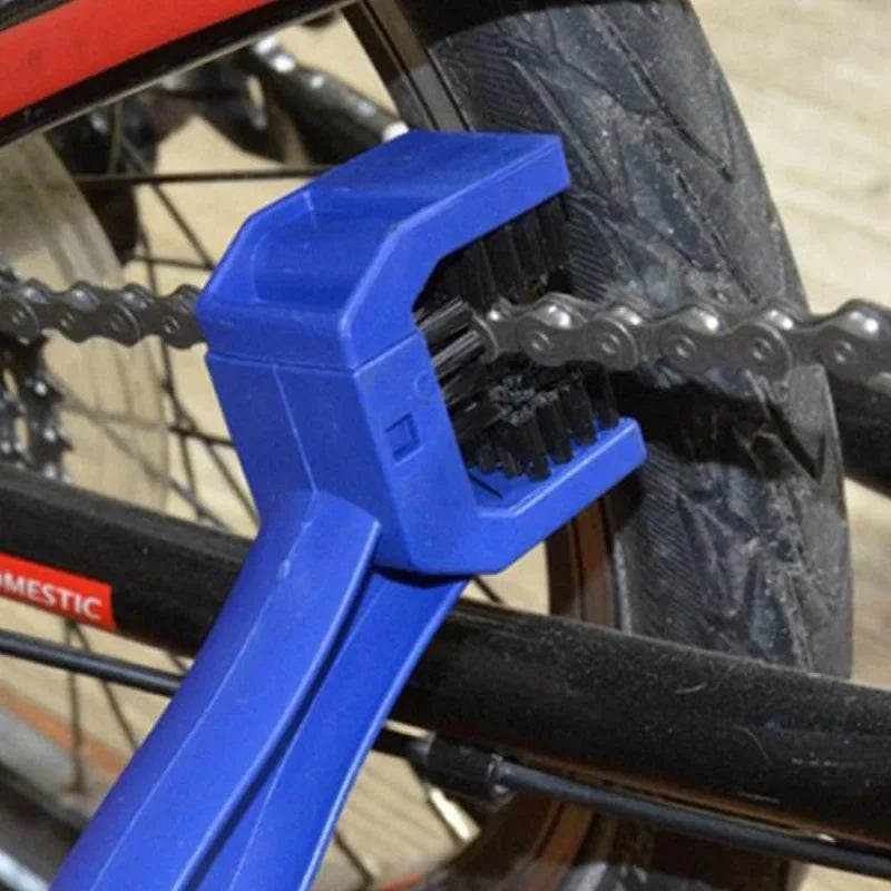 New Cycling Motorcycle Bicycle Chain Clean Brush Gear Grunge Brush Bike Moto Brush Clean Chain Cleaner Outdoor Scrubber Tool Zpaxo