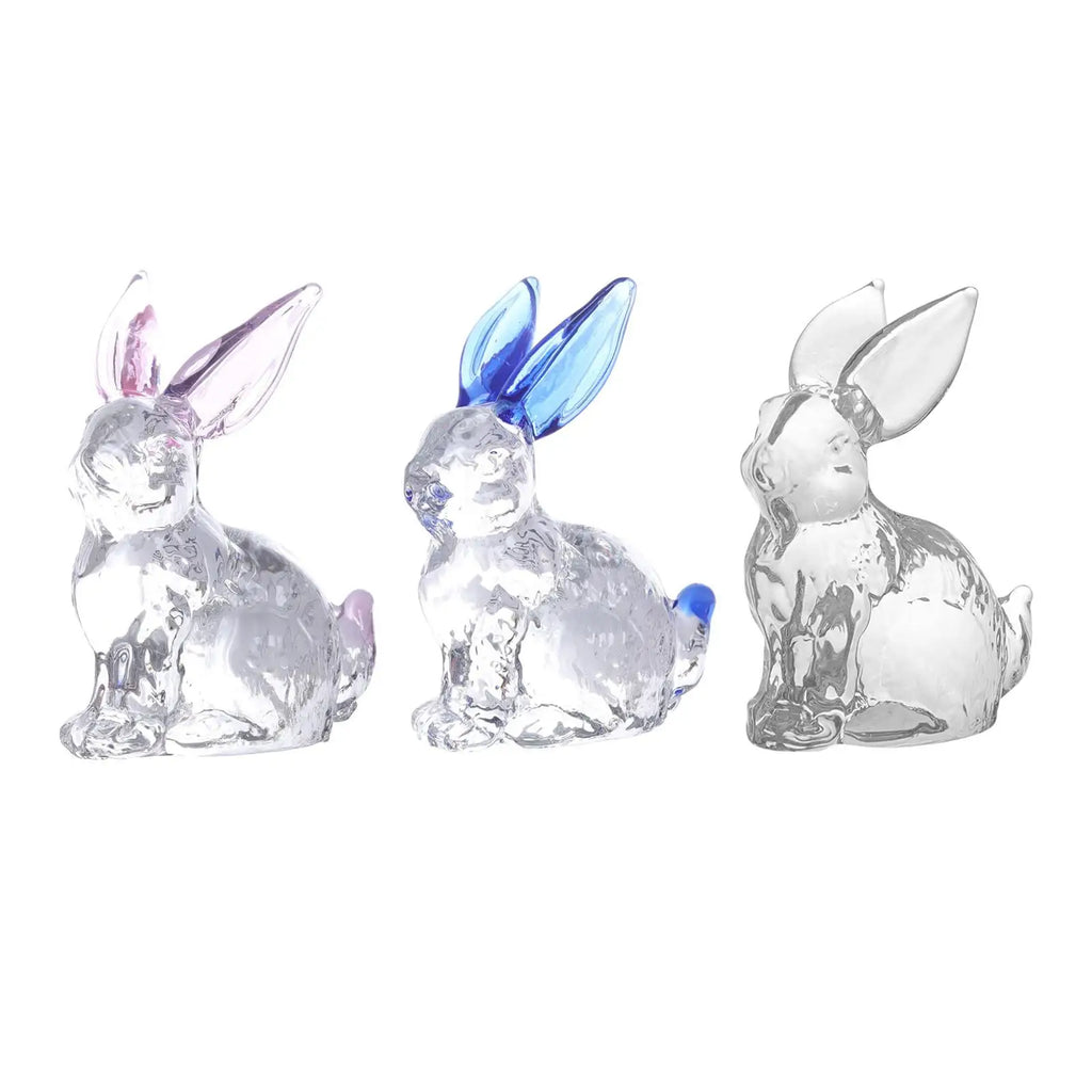 Easter Rabbit Figurine Animal Sculpture Bunny Statue Mini Decorative Figurine Tabletop Ornament for Bedroom Birthday Gift Zpaxo