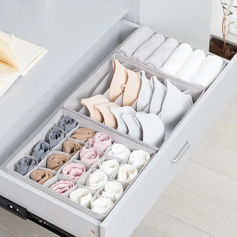 Underwear Organizer Box Socks Pants Bra Storage Wardrobe Drawers