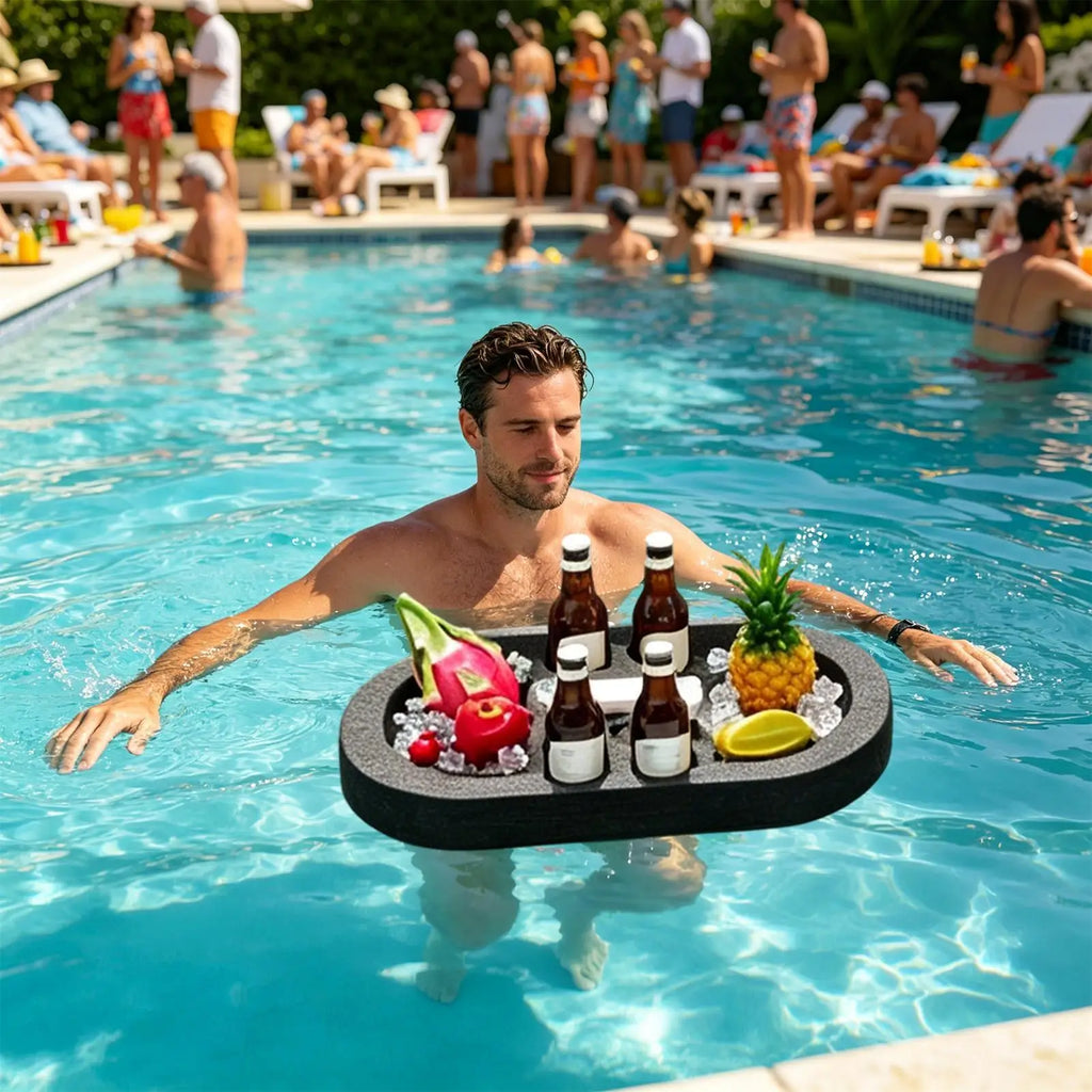 21 6x11 Floating Pool Tray Dividers Portable Drink Holder Snack Board
