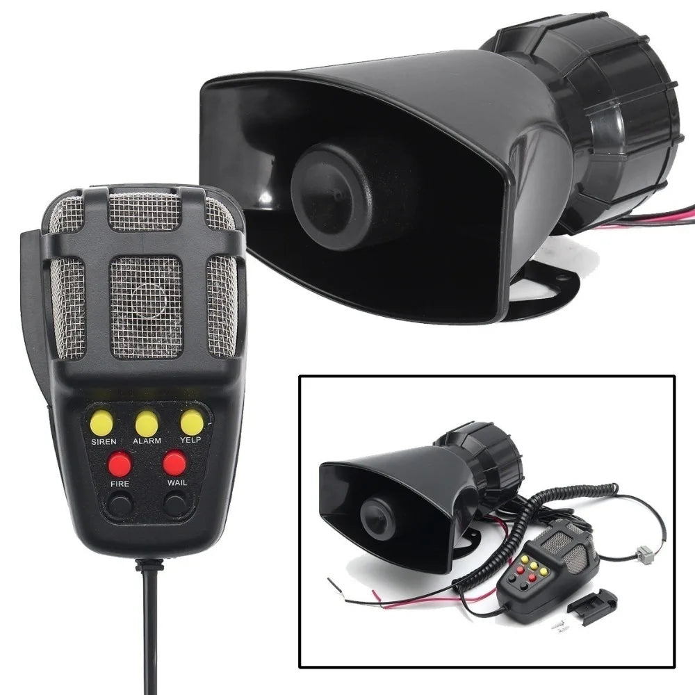 Professional 12V 7 Sound Talking Siren Air Horn Megaphone Car Speaker Zpaxo