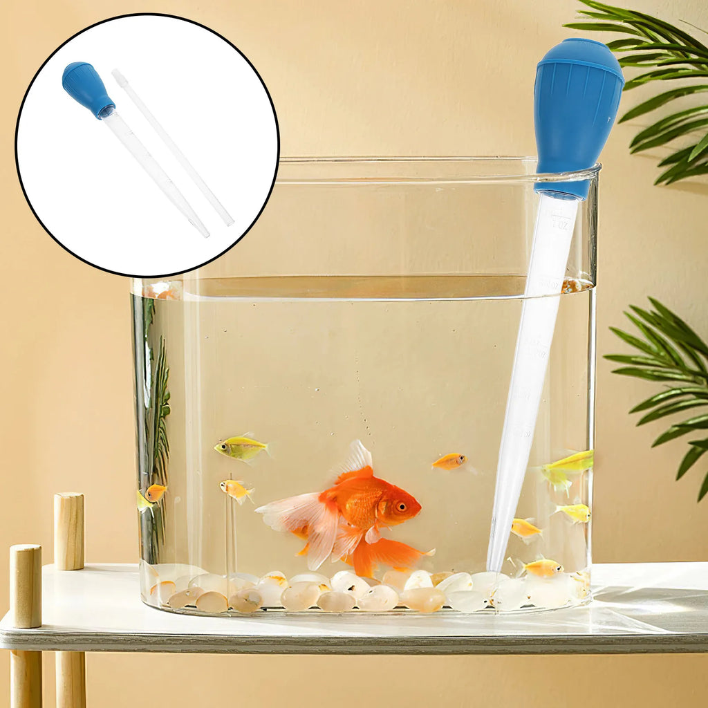 Manual Siphon Pump Small Fish Tank Aquarium Water Cleaner Waste