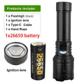 5000mAh LED Tactical Flashlight – Type-C Rechargeable Power Bank