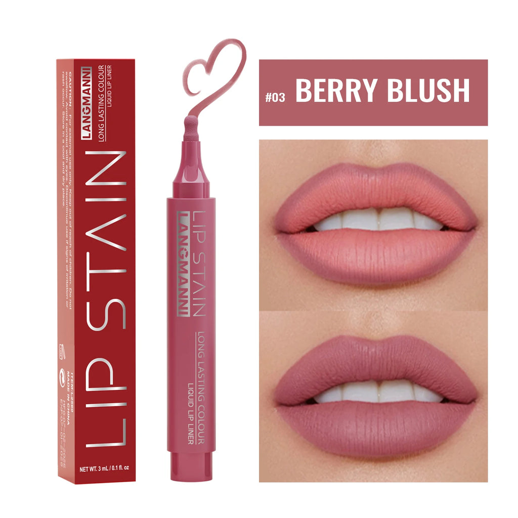 Matte Lipliner Durable Waterproof Non-fading Non-smudging Smooth Easy