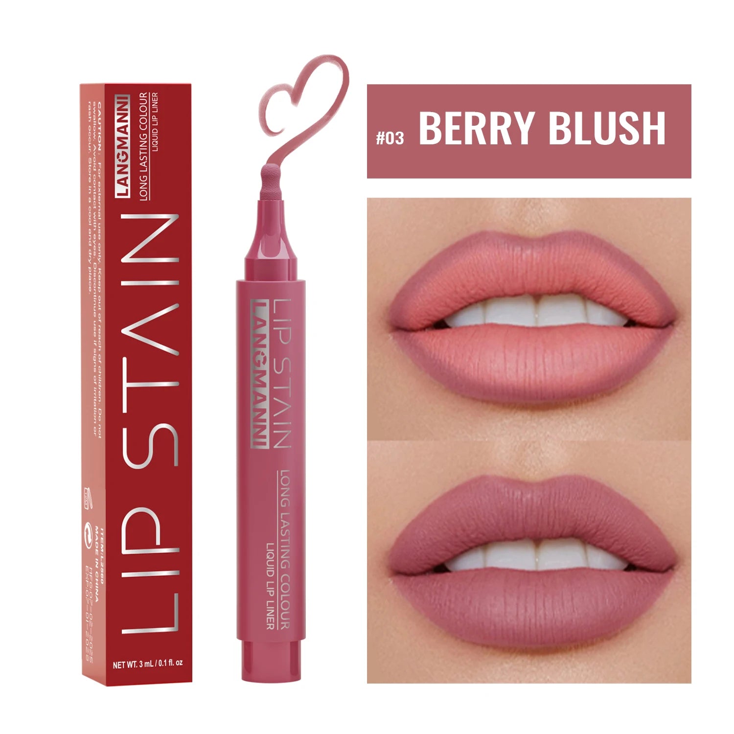 Matte Lipliner Durable Waterproof Non-fading Non-smudging Smooth Easy