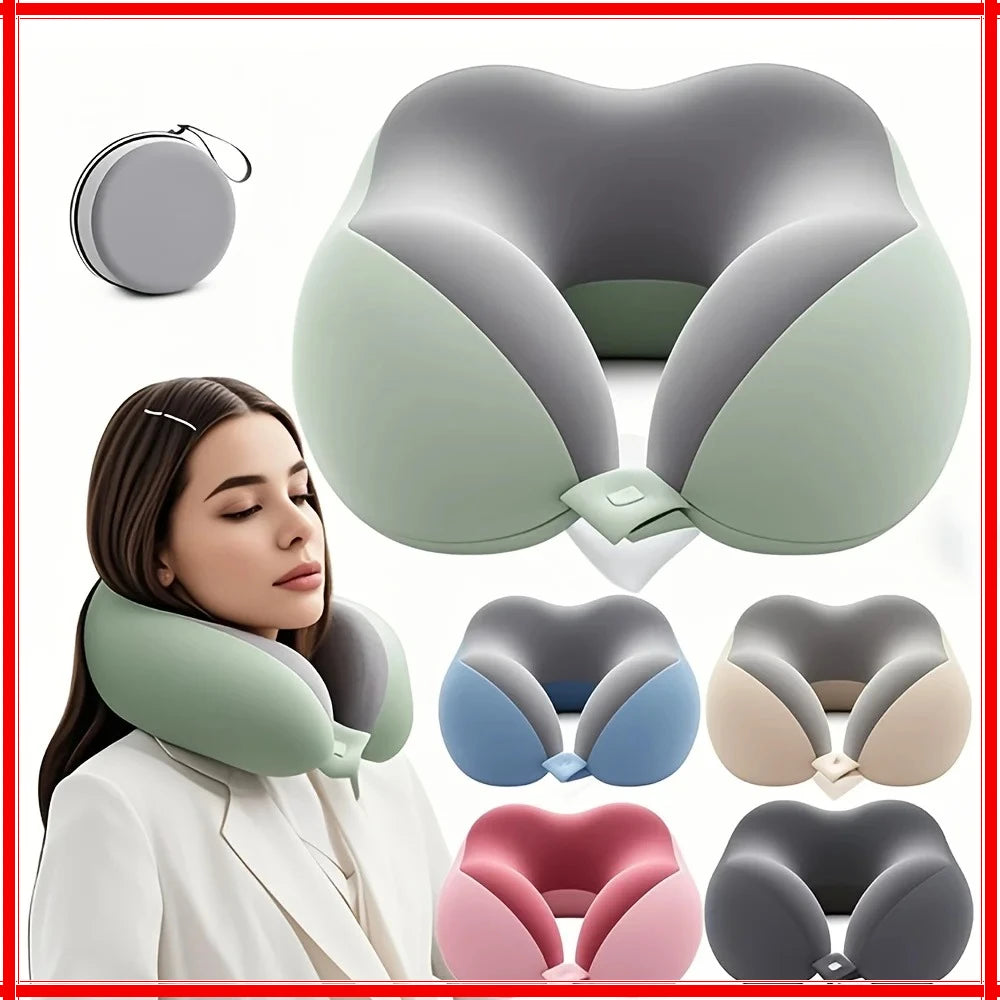 U-Shaped Neck Pillow – Ergonomic Travel & Office Nap Support Travel Neck Pillow Zpaxo
