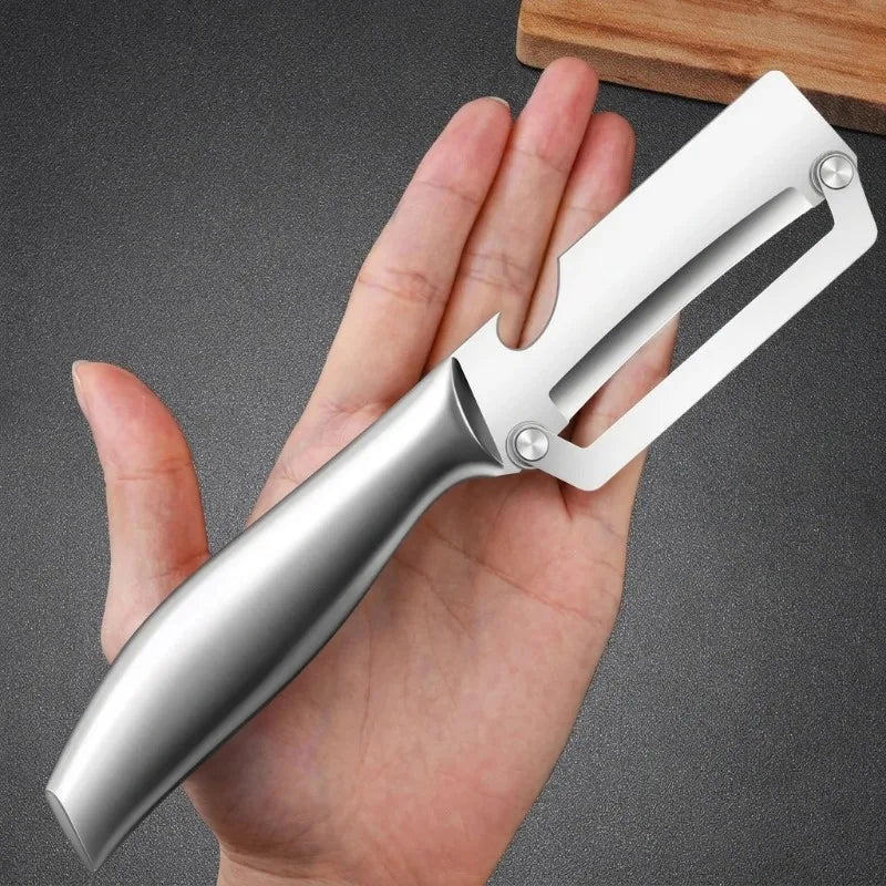 Stainless Steel Fruit & Vegetable Peeler with Bottle Opener Vegetable Peeler Zpaxo
