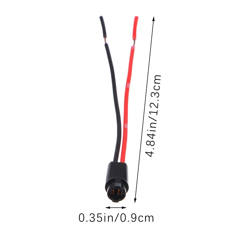 Car T5 LED Bulb Holder Socket Light Plug Extension Cables Harness 1