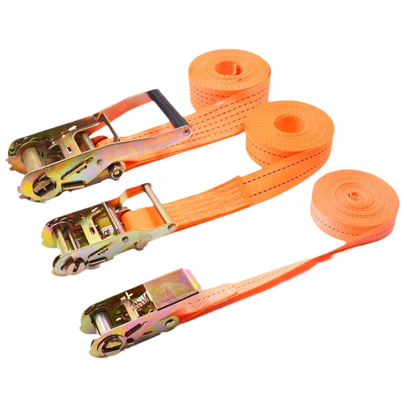 Heavy Duty Metal Buckle Tie-down Cargo Straps Car Truck Strong