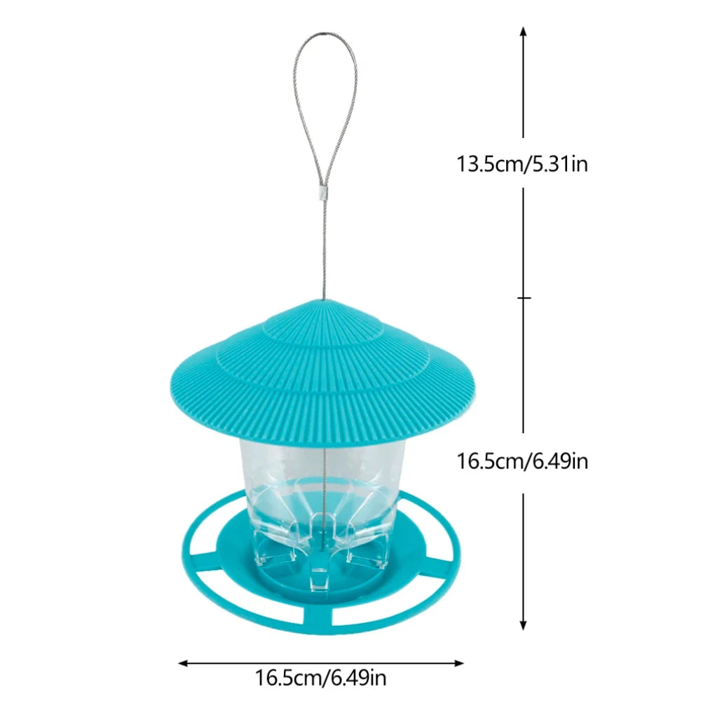 Bird Feeder Automatic Foot Feeding Tool Outdoor Bird Feeder Hanging Nut Feeding Multiple Hole Dispenser Holder Food Container Zpaxo