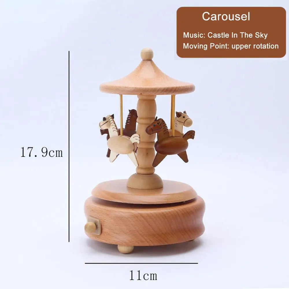 Wind Up Musical Box Wooden Music Box Wood Crafts Retro Birthday Gift Vintage Home Decoration Creative Valentine's Day Gift Zpaxo 06 China Mainland