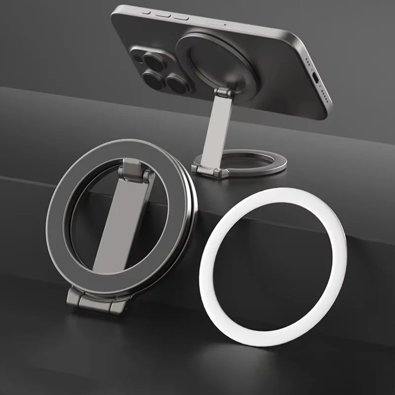 Universal Foldable Phone Holder Double-sided Strong Magnetic Stand