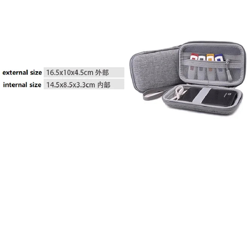 Handheld Game Console Portable Mini Player Storage Bag Charging Cable Zpaxo