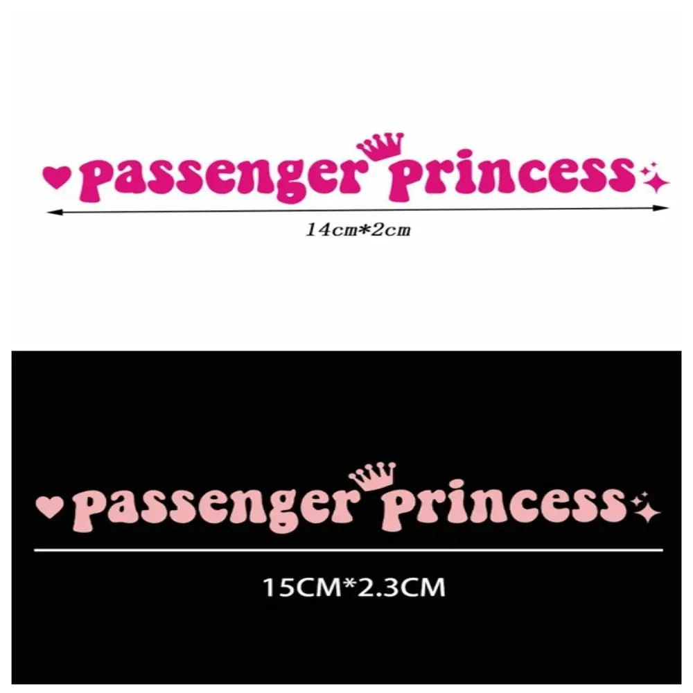 Passenger Princess Car Stickers Self Adhesive Reflective Decals Zpaxo