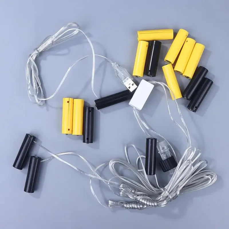 1Set Power Supply Adapter AA Battery Eliminators Eliminate The Need For Frequent Battery Replacement For Christmas Trees Zpaxo