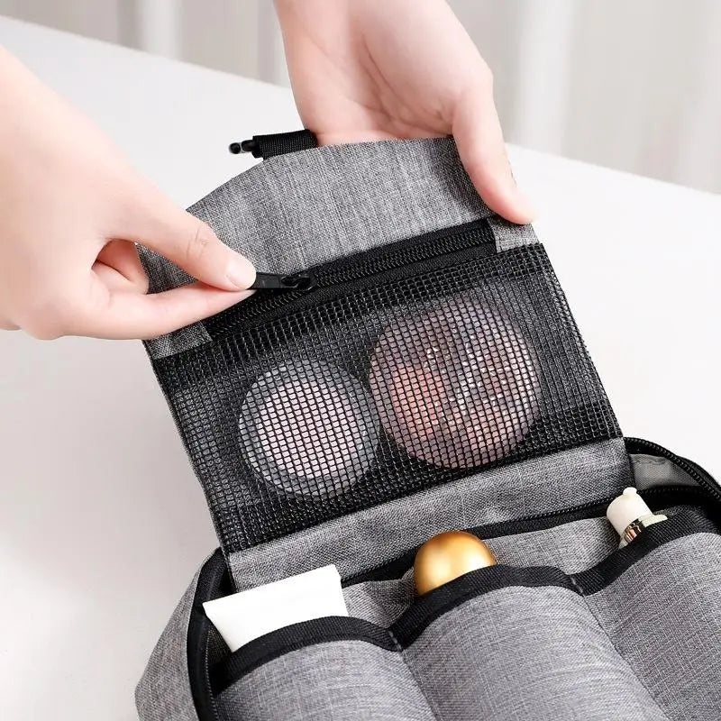Hanging Travel Toiletry Bag – Wet & Dry Separation Organizer