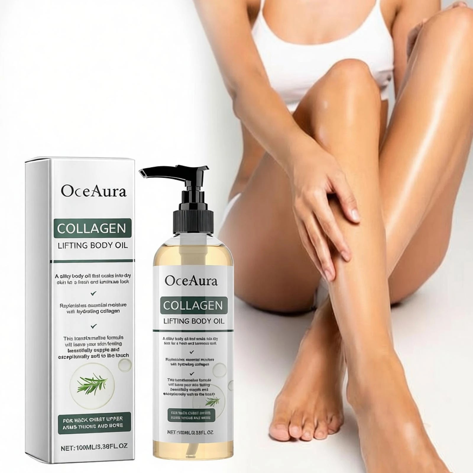 OceAura Collagen Body Oil – Firming, Anti-Aging & Hydrating Collagen Body Oil Zpaxo