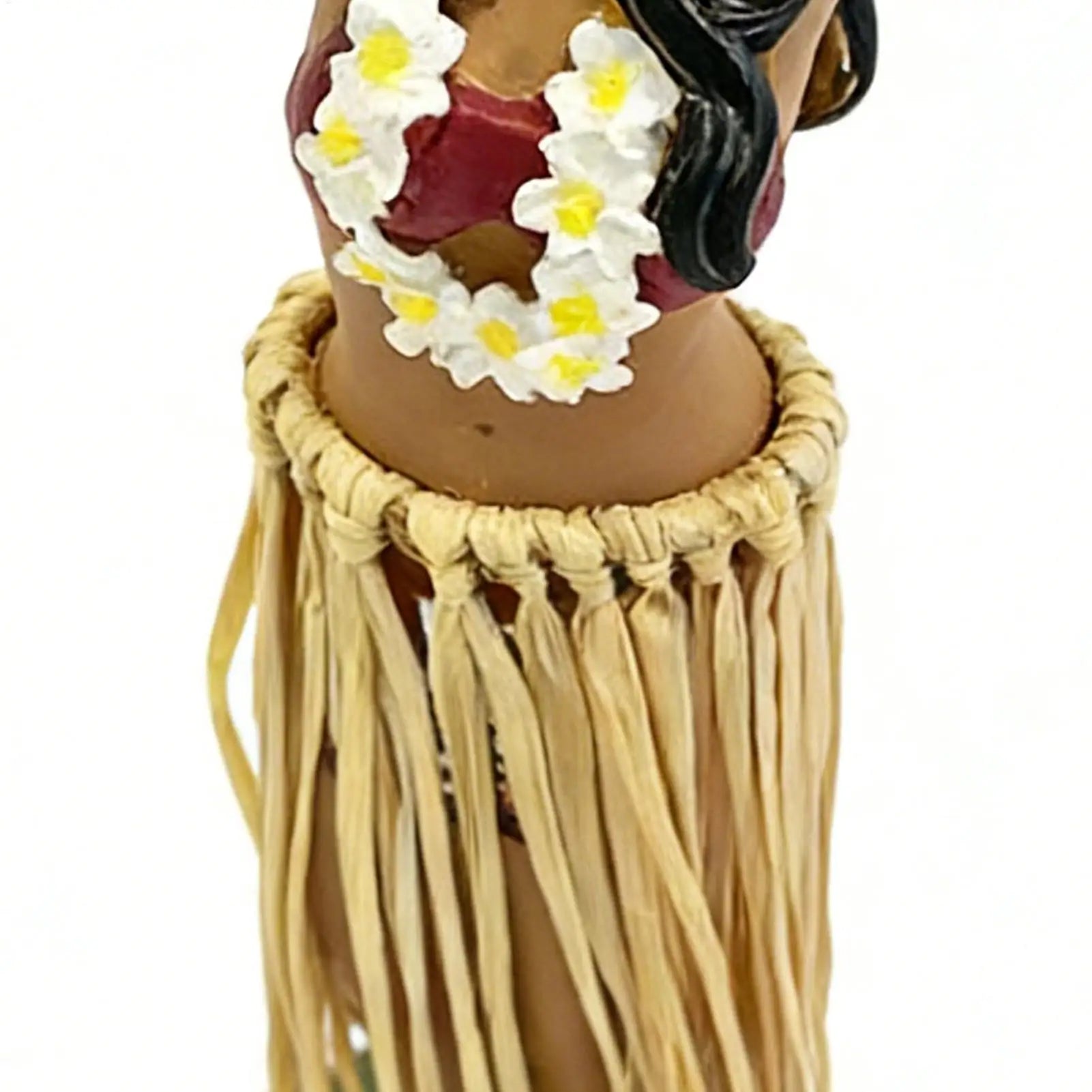 Hawaiian Dancing Girl Posing Dancer Decorations Resin Craft Dashboard Bobblehead Doll Souvenir Ornaments Home Car Decor Zpaxo