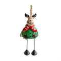 Resin Iron Christmas Hanging Decorations Santa Reindeer Indoor