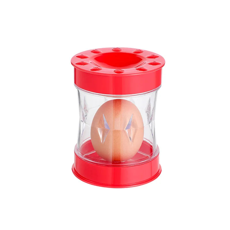 Hot Hand-cranked Automatic Egg Sheller 1pc New Household Shell Peeling Machine Egg Opener Tool Fully Automatic Small Tool Zpaxo Red