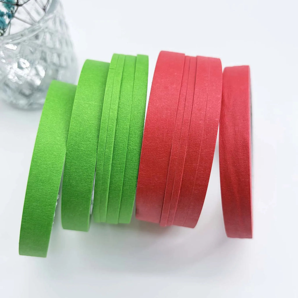 3 Pack Green Painters Tape - Masking Tape 3 size Wide, Smart Adhesion, Indoor & Outdoor - Paint Tape for DIY, Labeling, Art, Car Zpaxo
