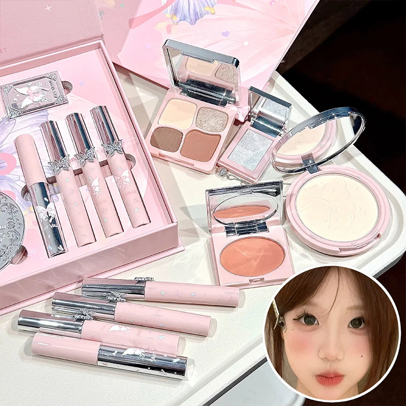 8-Piece Makeup Including Eye Shadow Powder Blusher Highlighter