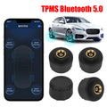 Tire Pressure Monitoring System External Android/IOS Mobile Phone APP Display Car Tire Pressure Sensors TPMS Bluetooth 5.0 Zpaxo 2 Sensors