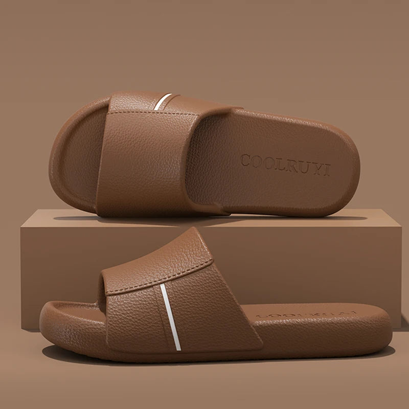Summer Men Slippers Women Sandals Casual Beach Shoes Soft Bottom