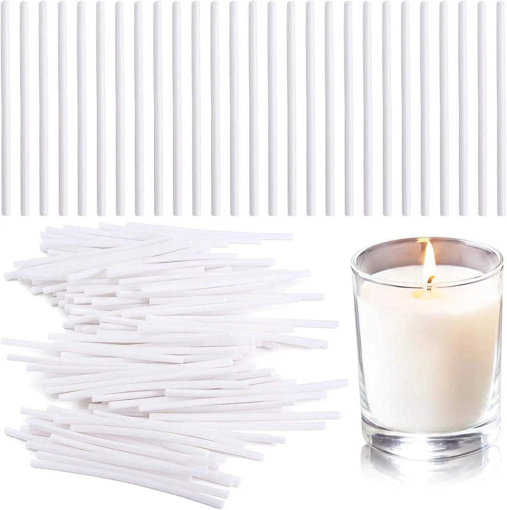 50pcs Candle Wick, Pearled Candle Cotton Wicks for Sand Candles Making Refill Sand Wax Wick for Making DIY (White) Zpaxo