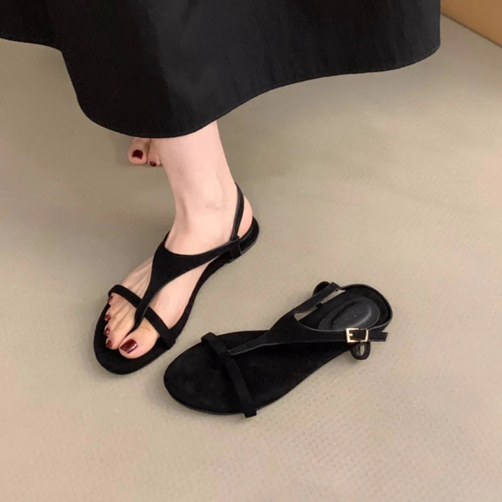 Summer Fashion Versatile Flip Toe Soft Sole Sandals Women's Outer
