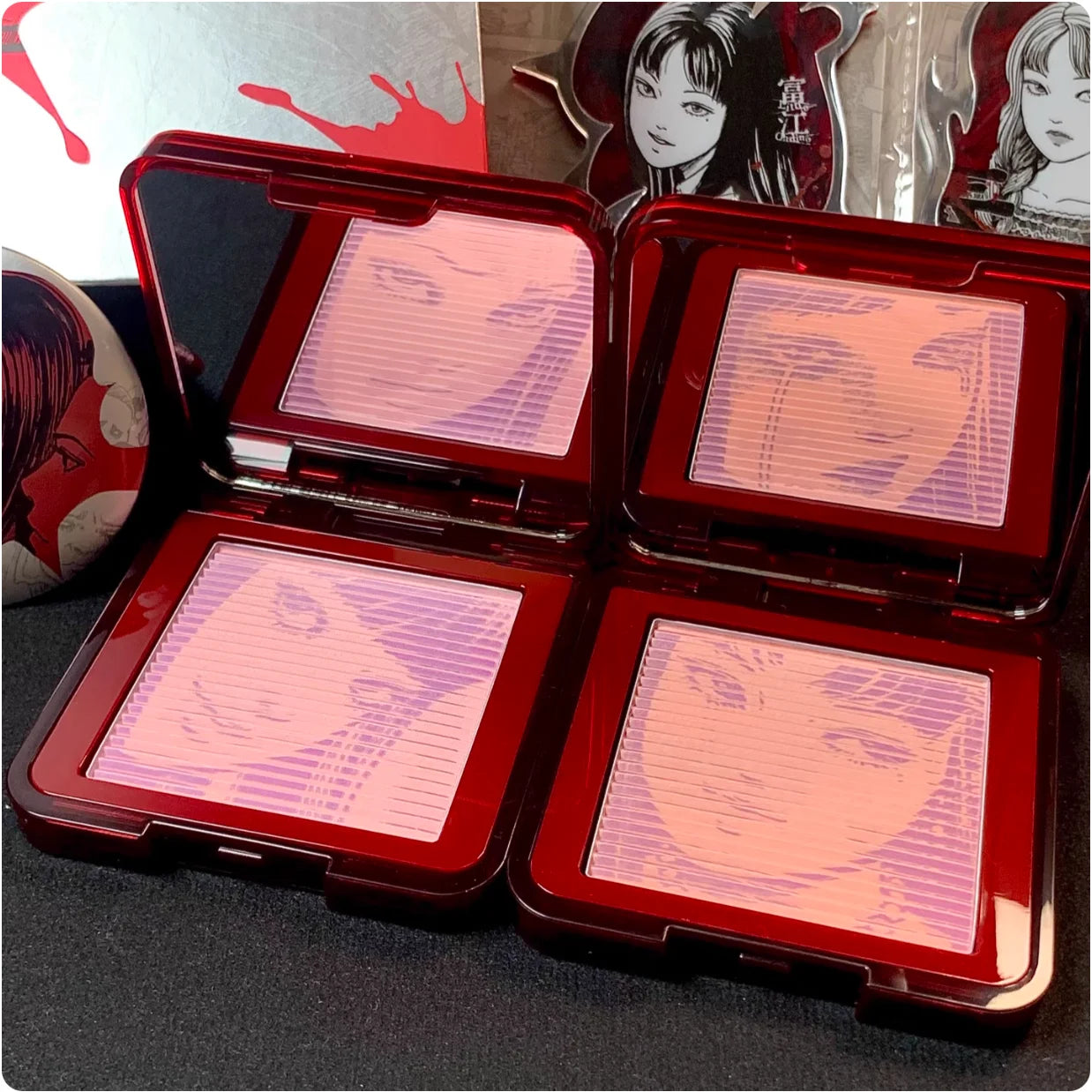 Little Ondine Fujiang 3D Floating Shadow Blush Palette Lip Tint Zpaxo